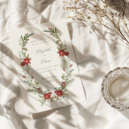 Reserve A Data Casamento Floral Romântico de inverno