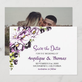 Reserve A Data Casamento Floral Rosa