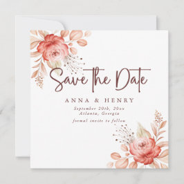 Reserve A Data Casamento Floral Rustic Blush