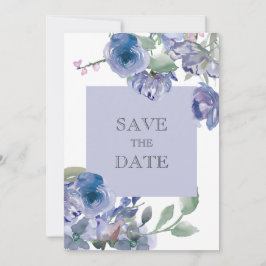 Reserve A Data Casamento Floral Rustic Dusty Blue