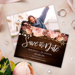 Reserve A Data Casamento Floral Rustic Wood and String Lights