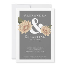 Casamento Floral Simples Elegante Salvar A Data