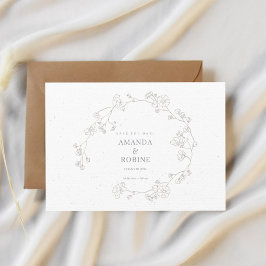 Reserve A Data Casamento Floral Simples Elegante Salvar A Data