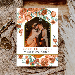 Reserve A Data Casamento Floral Terthy Orange Rosa Terracotta