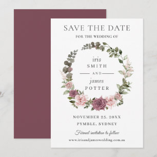 Reserve A Data Casamento Floral Verde Boho Blush Canela Rosa
