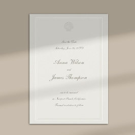 Reserve A Data Casamento Formal Náutico de Conchas Marinhas Ecru
