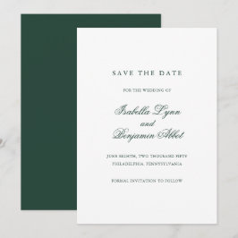 Reserve A Data Casamento Formal Tradicional Floresta Verde Elegan