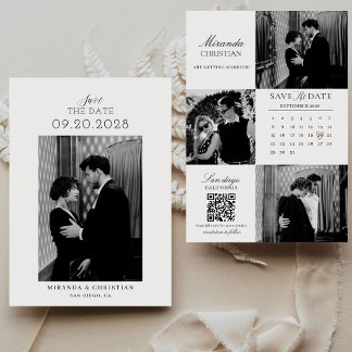 Reserve A Data Casamento Foto Calendário Elegante Caligrafia Mode