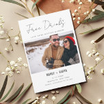 Reserve A Data Casamento Fotográfico de Bebidas Gratuitas<br><div class="desc">Casamento engraçado salve os cartões de data que são sempre um grande sucesso com a família e amigos. Design de fotos grátis (e vamos nos casar) - personalize a frente e o verso do cartão com seus detalhes de casamento.</div>