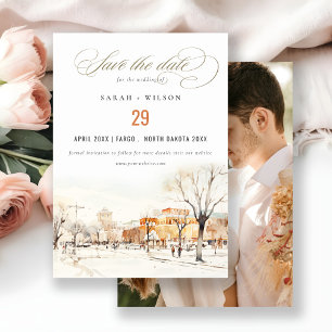 Reserve A Data Casamento Fotográfico de Captura de Cidade de Dako