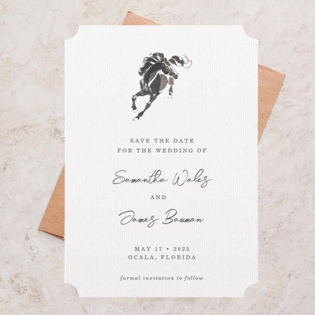 Reserve A Data Casamento Fotográfico Equestre Equestre Elegante W (Criador carregado)