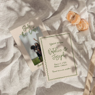 Reserve A Data Casamento Fotográfico Escrito À Mão Ilustrado