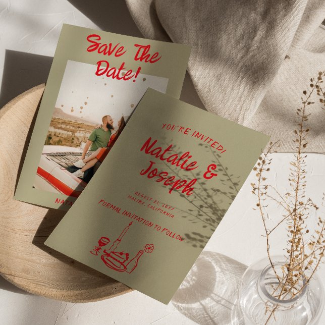 Reserve A Data Casamento Fotográfico Simples Desenhado Pela Mão V (Criador carregado)