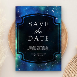Reserve A Data Casamento Galáxia Espacial Celeste Moderna