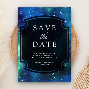 Reserve A Data Casamento Galáxia Espacial Celeste Moderna
