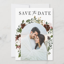 Reserve A Data Casamento Geométrico Rustic Watercolor Floral