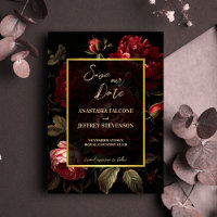 Casamento gótico de rosas de vintage de cor escura