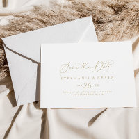 Casamento Horizontal Dourado com Caligrafia Idílic
