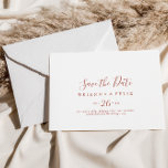 Reserve A Data Casamento Horizontal Gracioso da Caligrafia<br><div class="desc">Este casamento caligrafico e horizontal,  exceto a data é perfeito para um casamento rústico. O design simples e elegante apresenta a tipografia de scripts clássicos e de rico.</div>