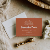 Casamento Horizontal Minimalista de Terracota com
