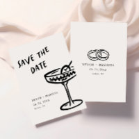 Casamento Ilustrado com Retrô Moderno Funky + Dive