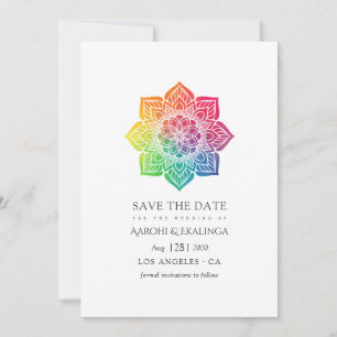 Reserve A Data Casamento Indiano Rainbow Mandala