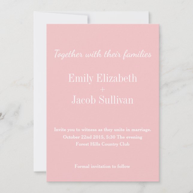 Reserve A Data Casamento Inspirado Por Aquarela - Teal Salvar A D (Frente)