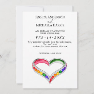 Reserve A Data 🌈 🐦 Casamento LGBTQ Pintado Com Amor