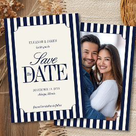 Reserve A Data Casamento Listrado Navy Blue Old Money Preppy