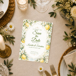 Reserve A Data Casamento Mediterrâneo Romântico