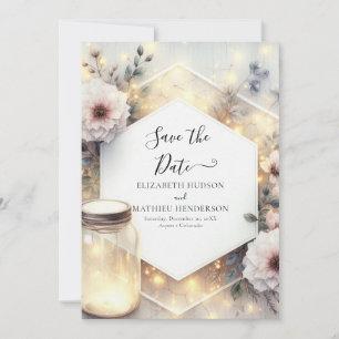 Reserve A Data Casamento Minimal Bloom Mason Jar