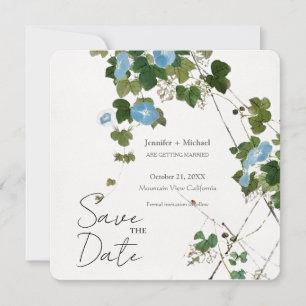 Reserve A Data Casamento Minimalista Caligrafia Floral