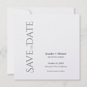 Reserve A Data Casamento Minimalista Caligrafia Script