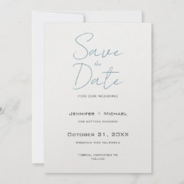 Reserve A Data Casamento Minimalista Caligrafia Script