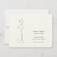 Casamento Minimalista Caligrafia Script