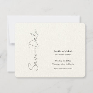 Reserve A Data Casamento Minimalista Caligrafia Script