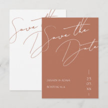 Casamento Minimalista com Tipografia Script Terrac