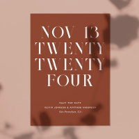 Casamento minimalista da tipografia de Fall Terrac