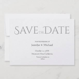 Reserve A Data Casamento Minimalista de Caligrafia