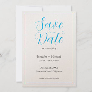 Reserve A Data Casamento Minimalista de Caligrafia para Script