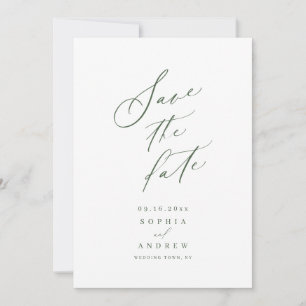 Reserve A Data Casamento minimalista de script elegante salvar a