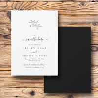 Casamento Minimalista do Monograma da Praia de Sta