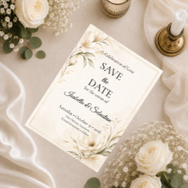 Reserve A Data Casamento Minimalista Elegante
