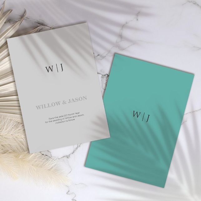 Reserve A Data Casamento minimalista elegante (Criador carregado)