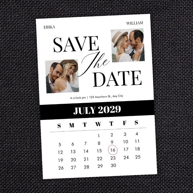 Reserve A Data Casamento minimalista moderno (Criador carregado)