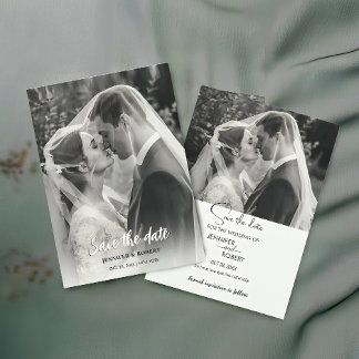 Reserve A Data Casamento Minimalista Moderno Foto Save The Date