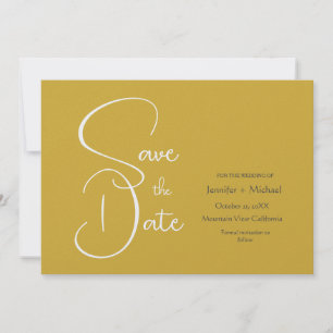Reserve A Data Casamento Minimalista Moderno Roteiro de Caligrafi