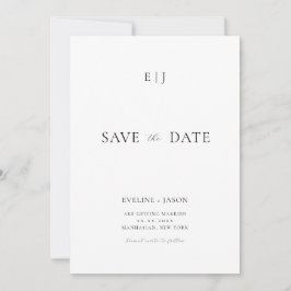 Reserve A Data Casamento minimalista moderno Salve a data Convide