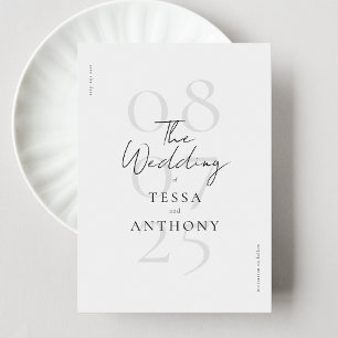 Reserve A Data Casamento Minimalista Moderno Simples