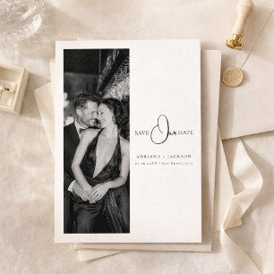 Reserve A Data Casamento Minimalista Old Money Foto Save the Date